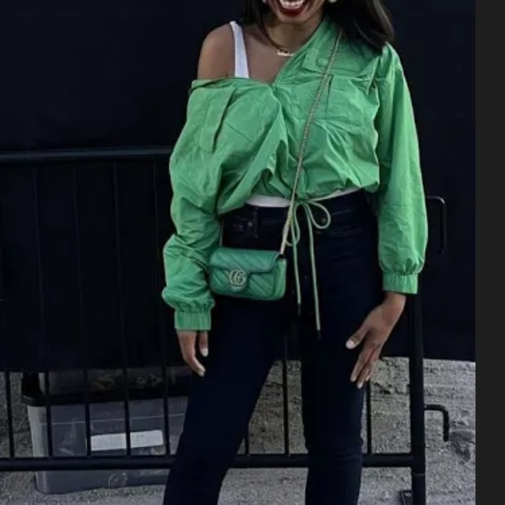 Green Windbreaker Jacket - Picture 5 of 5